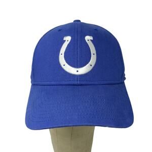 NFL Team Indianapolis Colts Strapback Hat OSFA Blue Embroidered Horseshoe Logo